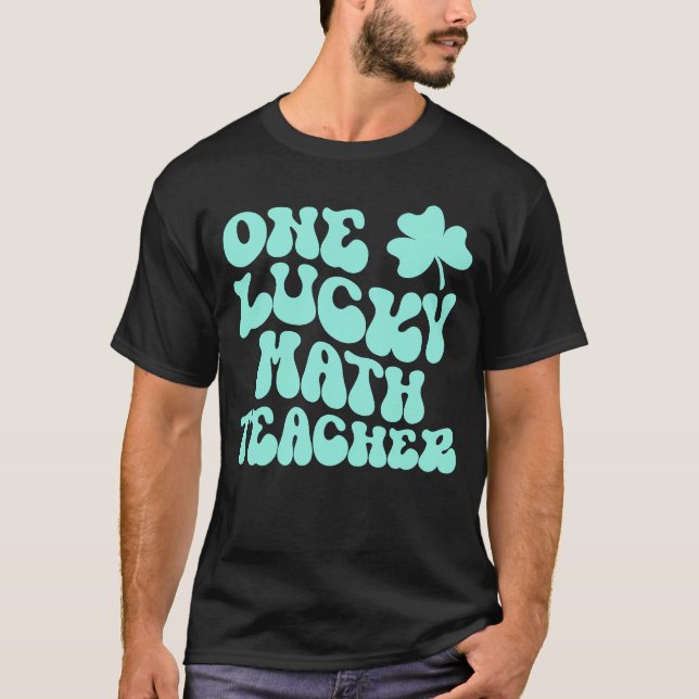 Camiseta Professor de Dia de São Patrício de Matemática da  (Frente)