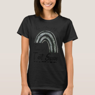 Camiseta Professor De Dia De Teste Rainbow Você É Mais Do Q