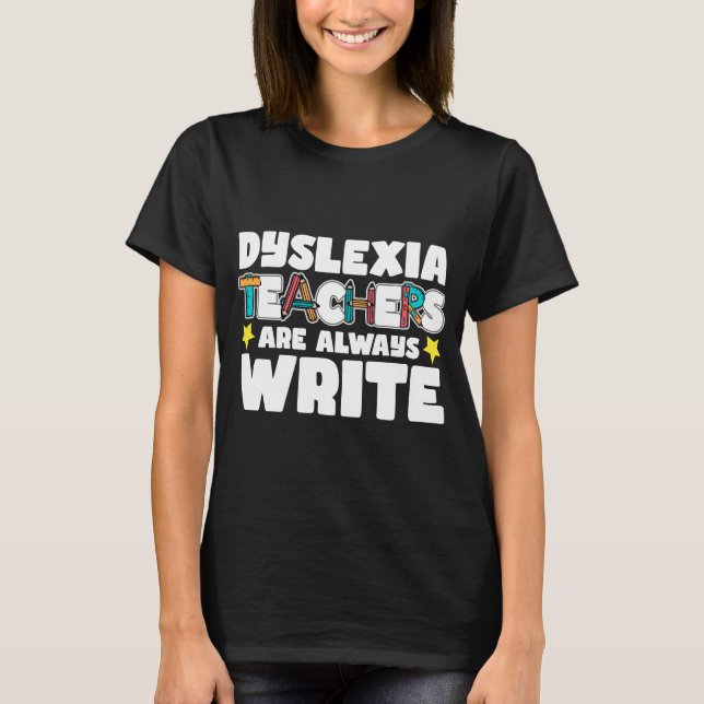 Camiseta Professor de dislexia | oferta escolar disléxica (Frente)