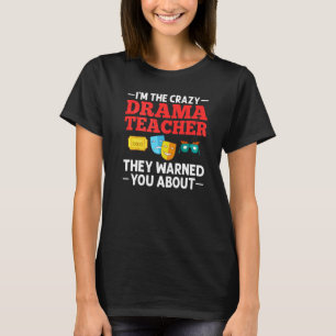 Camiseta Professor de Drama Teatro Musical Atuação Tespião