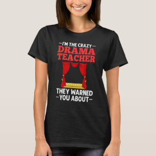 Camiseta Professor de Drama Teatro Musical Atuação Tespião