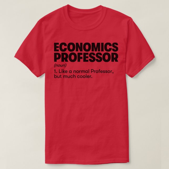 Camiseta Professor de Economia (Frente do Design)