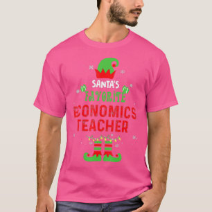 Camiseta Professor de Economia Favorita do Santas Natal