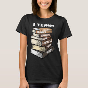 Camiseta Professor de Educação Africano Americano I de Hist