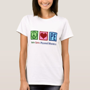 Camiseta Professor de educação em paz amava educação f
