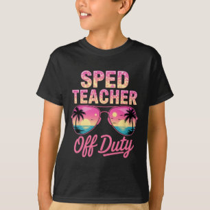 Camiseta Professor de Educação Especial Fofo de Folga Spedu