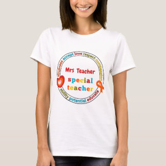 Camiseta Professor de Educação Especial Motivacional Nome S