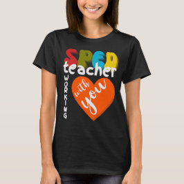 Camiseta Professor de educação especial trabalhando com voc
