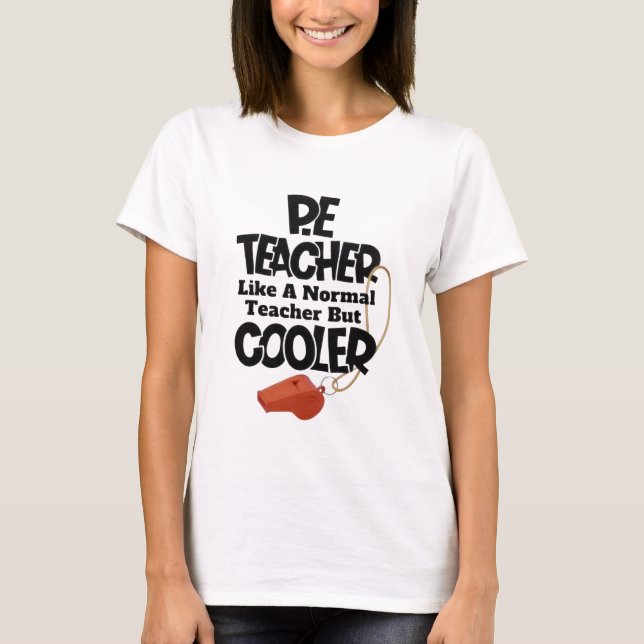 Camiseta Professor de Educação Física Como um Professor Nor (Frente)