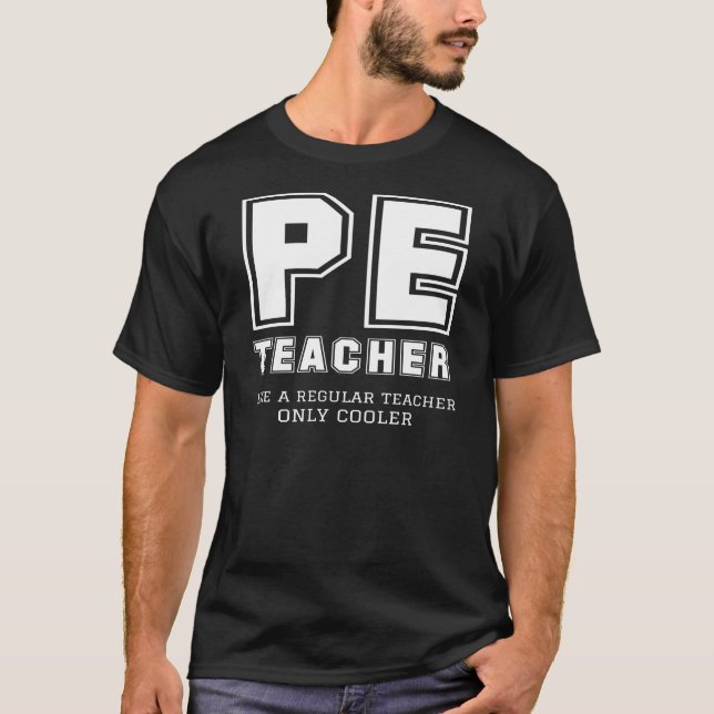 Camiseta Professor de educação física como um professor reg (Frente)