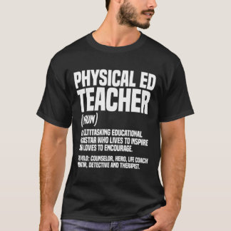 Camiseta Professor de Educação Física do PE Instrutor Noun