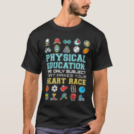 Camiseta Professor de Educação Física em Coração de PE