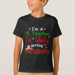 Camiseta Professor de Educação Física Natal Divertido Escol