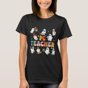 Camiseta Professor de Educação Física no Halloween Fantasma