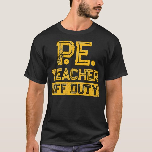 Camiseta Professor de Educação Física PE Desligado 2 (Frente)