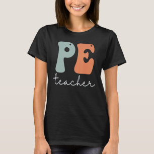 Camiseta Professor de Educação Física Retro Groovy Vintage