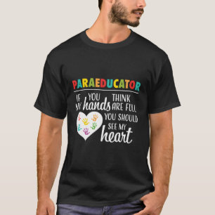 Camiseta Professor de Ensino Paraprofissional de Ensino Jus