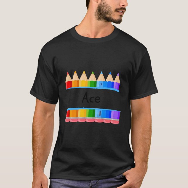 Camiseta Professor de Escola Nome Ace Kindergen (Frente)