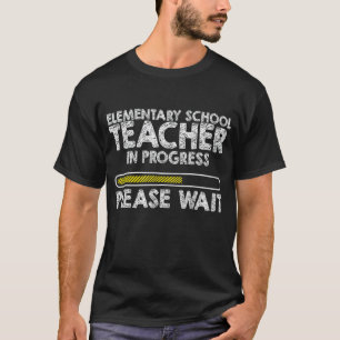 Camiseta Professor de Escola Primária na Escola Progresso E