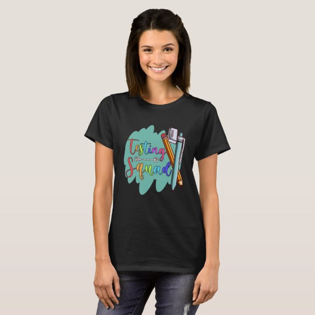 Camiseta Professor de Escolas de Testes (Frente Completa)