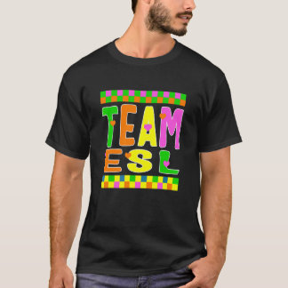Camiseta Professor de ESL Cottagecore Equipe Dia do Profess