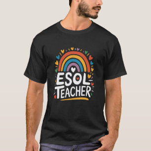 Camiseta Professor de ESOL, Ensino de Arte da Língua Ingles