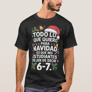 Camiseta Professor de Espanhol Engraçado Pare de Dizer 67 M