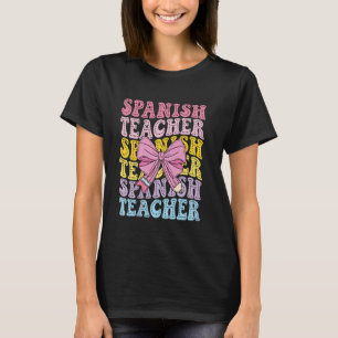 Camiseta Professor de Espanhol Maestra Professor Bilíngue V