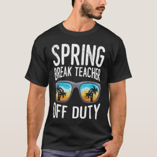 Camiseta Professor de férias de primavera do professor de f