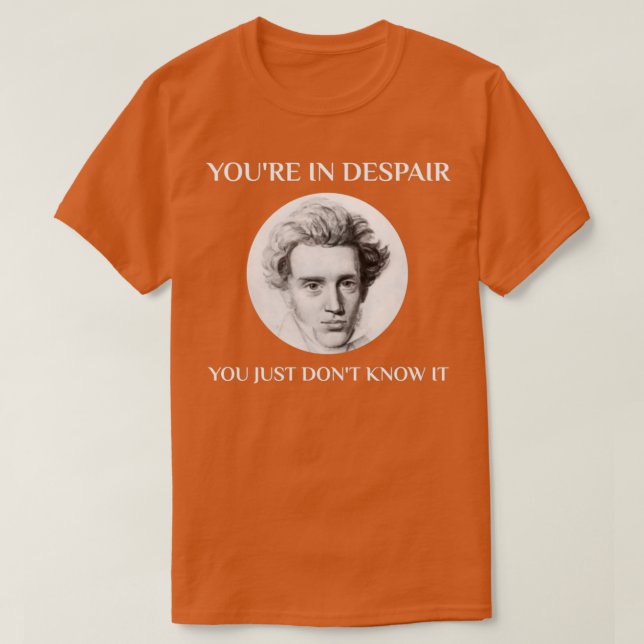 Camiseta Professor de Filosofia de Kierkegaard, Major Philo (Frente do Design)