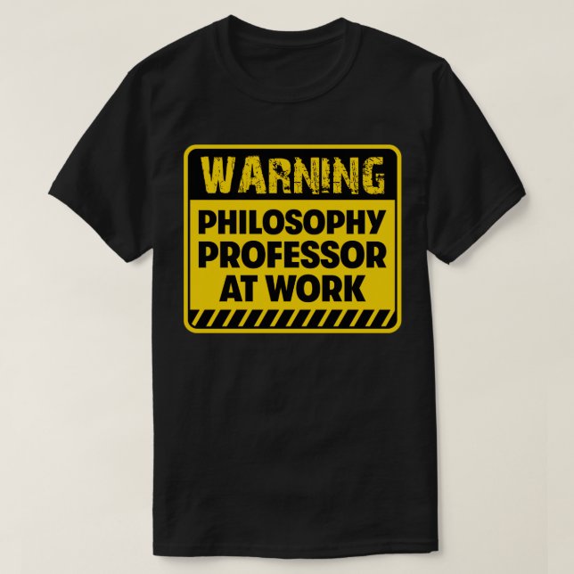 Camiseta Professor de Filosofia no trabalho (Frente do Design)