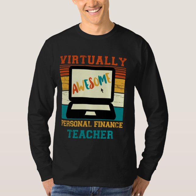 Camiseta Professor de finanças pessoal praticamente incríve (Frente)