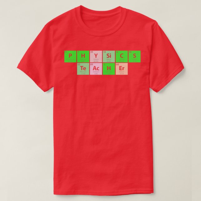Camiseta Professor de Física (Frente do Design)