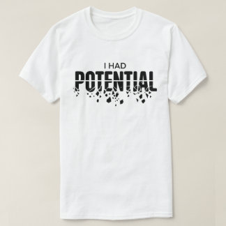 Camiseta Professor de Física Engraçado Eu Tinha Potencial H