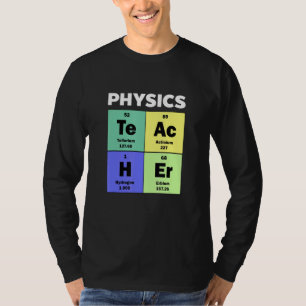 Camiseta Professor de Física Personalizada e Bonita Mesa Pe