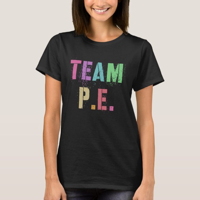 Camiseta Professor de formação física de professores de edu (Frente)