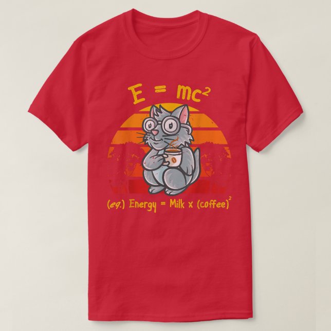 Camiseta Professor de Fórmula de Nerd de Café Coffee Mug Ca (Frente do Design)