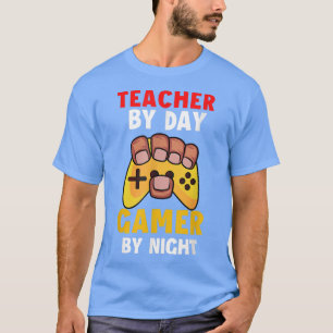 Camiseta Professor de gamer engraçado por jogador de dia po