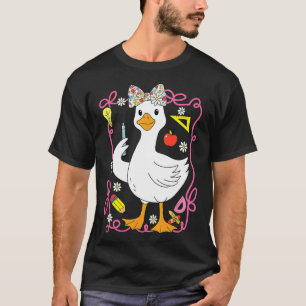 Camiseta Professor de Ganso Boba Coquette Retro Preppy Volt