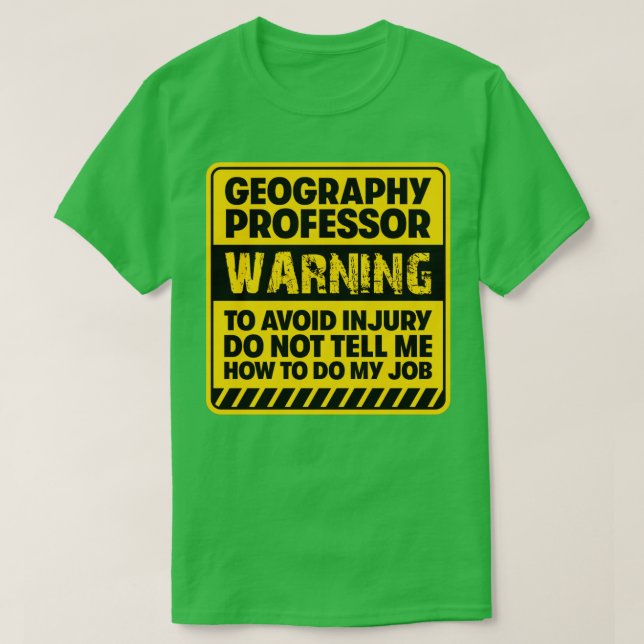 Camiseta Professor de Geografia2 (Frente do Design)