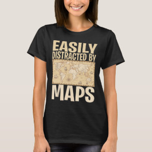 Camiseta Professor de Geografia Engraçado - Facilmente Dist