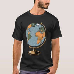 Camiseta Professor de Geografia Mapa Fofo Amante de Mapa Ge