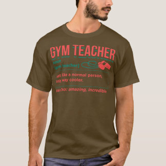 Camiseta Professor de ginástica Definição 2
