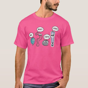 Camiseta Professor de Gramática Engraçado, Espere O Quê Par