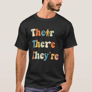 Camiseta Professor de Gramática Inglesa Groovy There Their