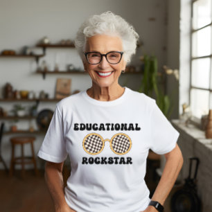 Camiseta Professor de Groovy retrava óculos escuros Rocksta