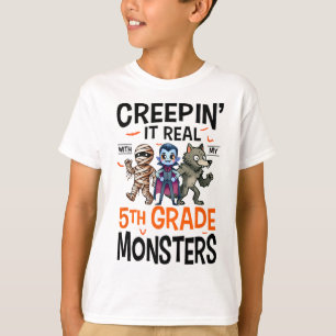 Camiseta Professor de Halloween Creepin Isso Realmente Com