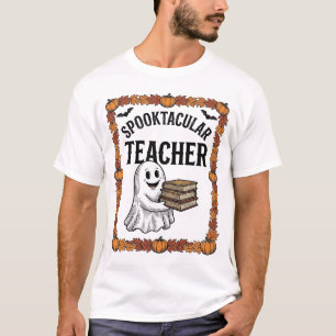 Camiseta Professor de Halloween Espetacular Fantasmagórico