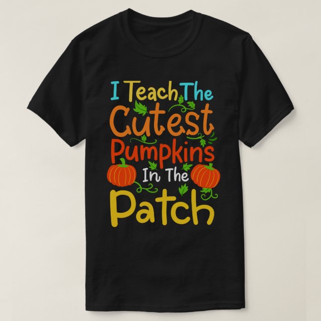 Camiseta Professor de Halloween Pumpkin (Frente do Design)