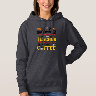 Camiseta Professor de Halloween Sem Roupa Necessária Café E
